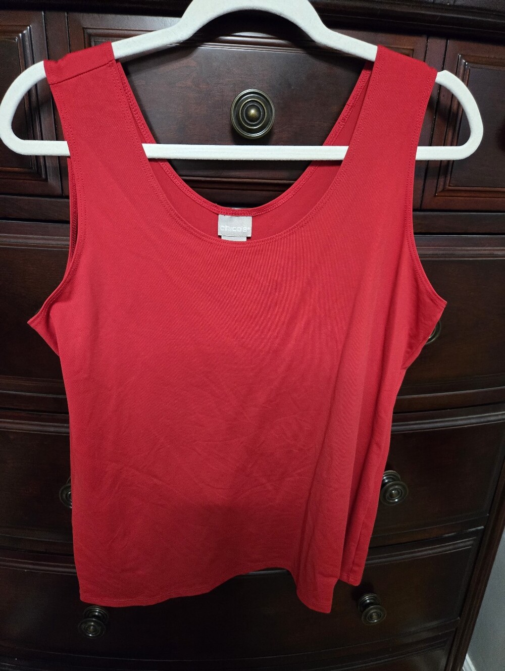 Chico's Bright Red Scoop Neck Tank